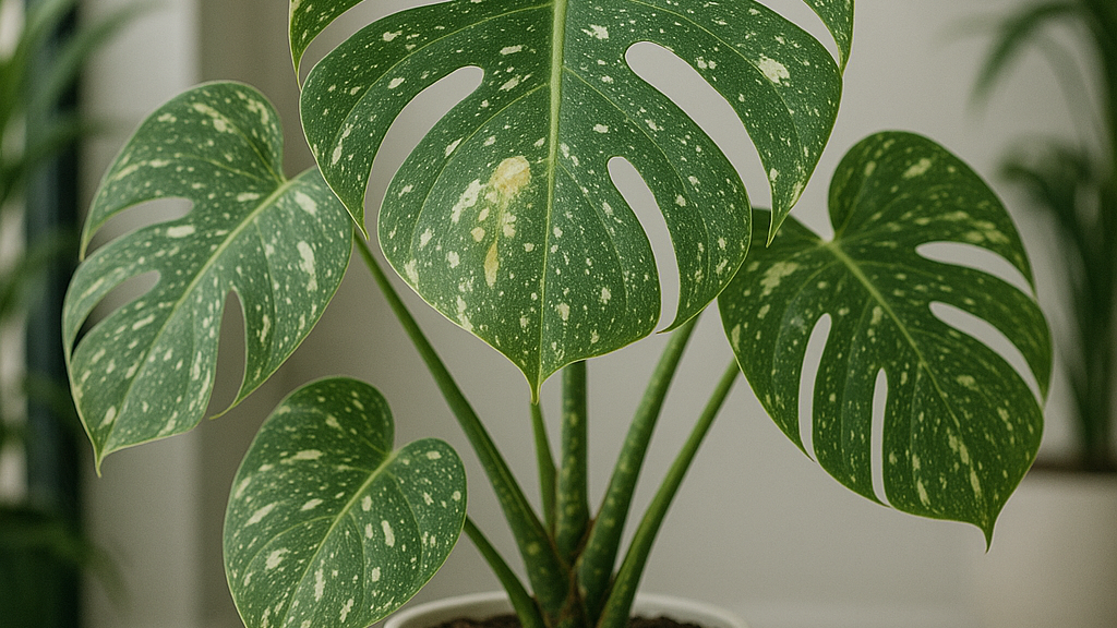 foto di monstera thai constellation